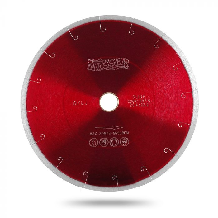 Алмазный диск по граниту Messer G/L J-Slot с микропазом.