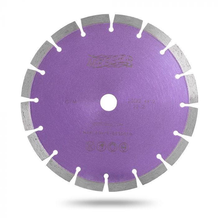 Алмазный сегментный диск Messer G/M (сухой рез). Диаметр 150 мм.